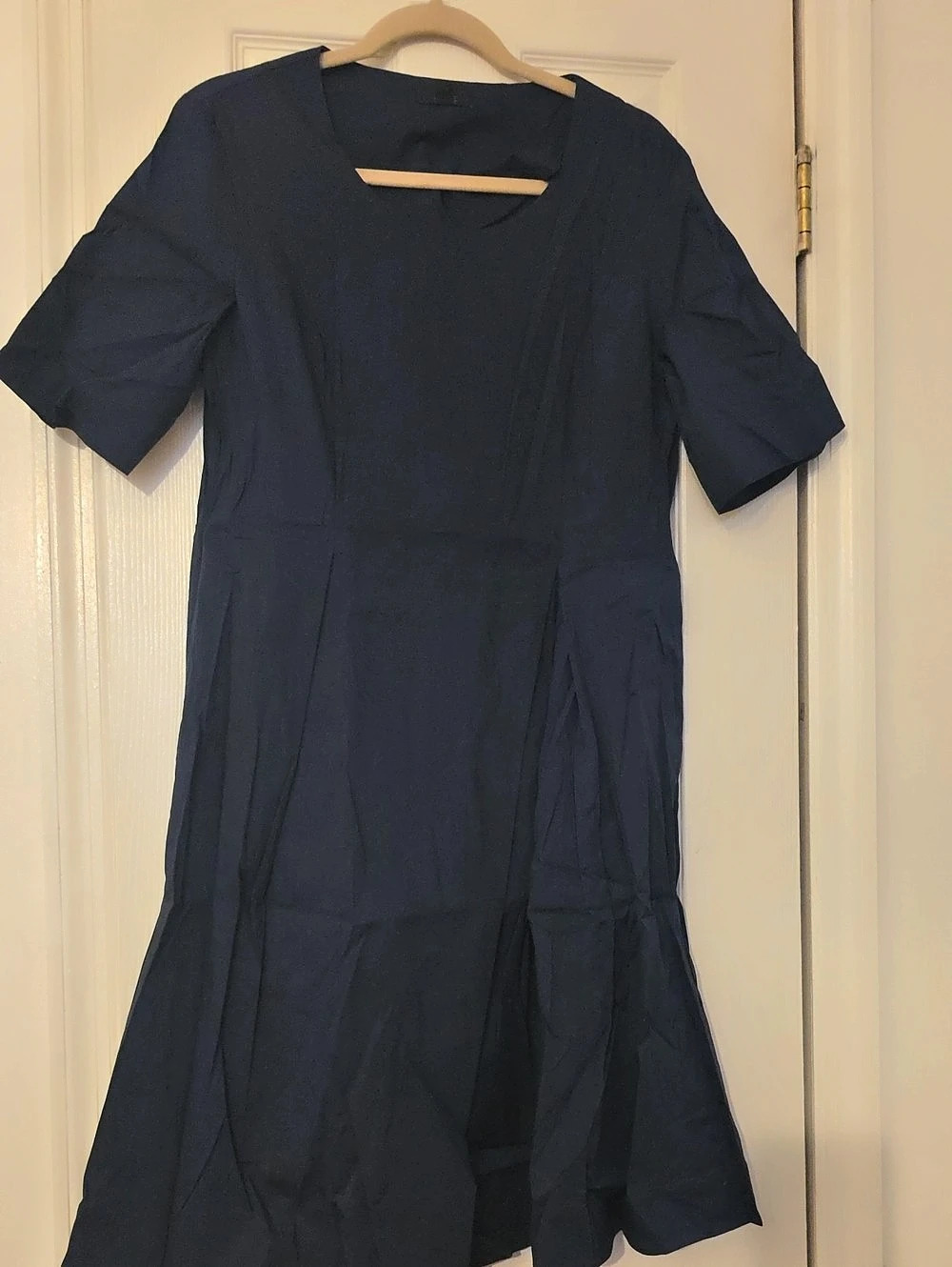 COS Blue Cotton Mini Dress Size 12 Like New